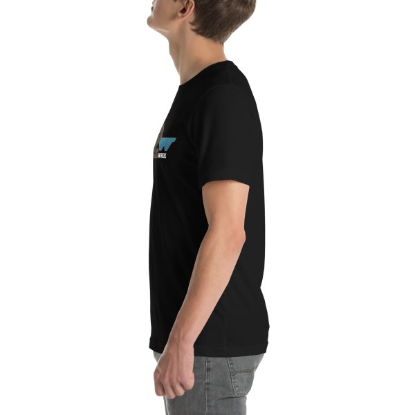 Where2Wheel Black T-Shirt (UniSex) - Image 3