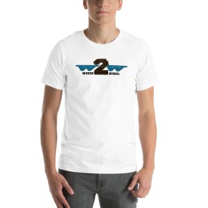 Where2Wheel White T-Shirt (Unisex)