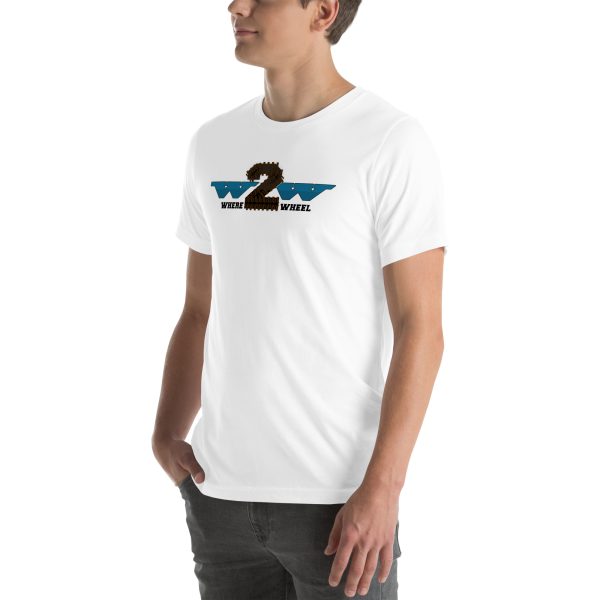 Where2Wheel White T-Shirt (Unisex) - Image 4