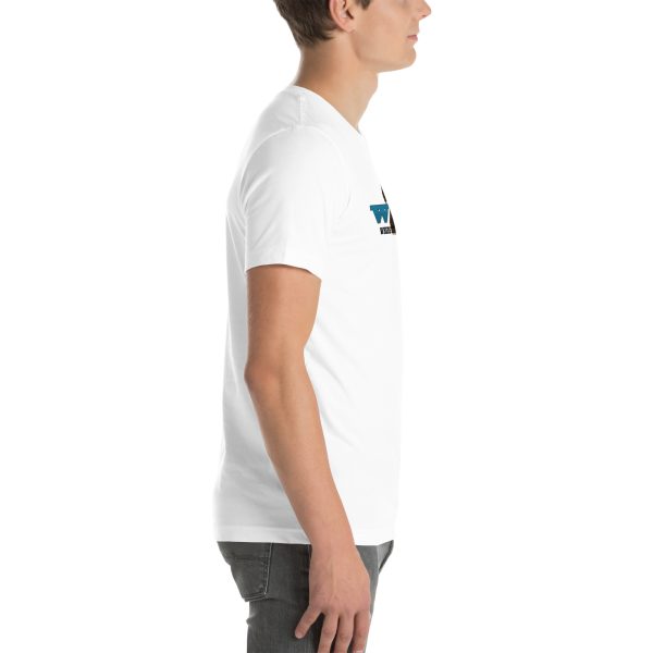 Where2Wheel White T-Shirt (Unisex) - Image 5