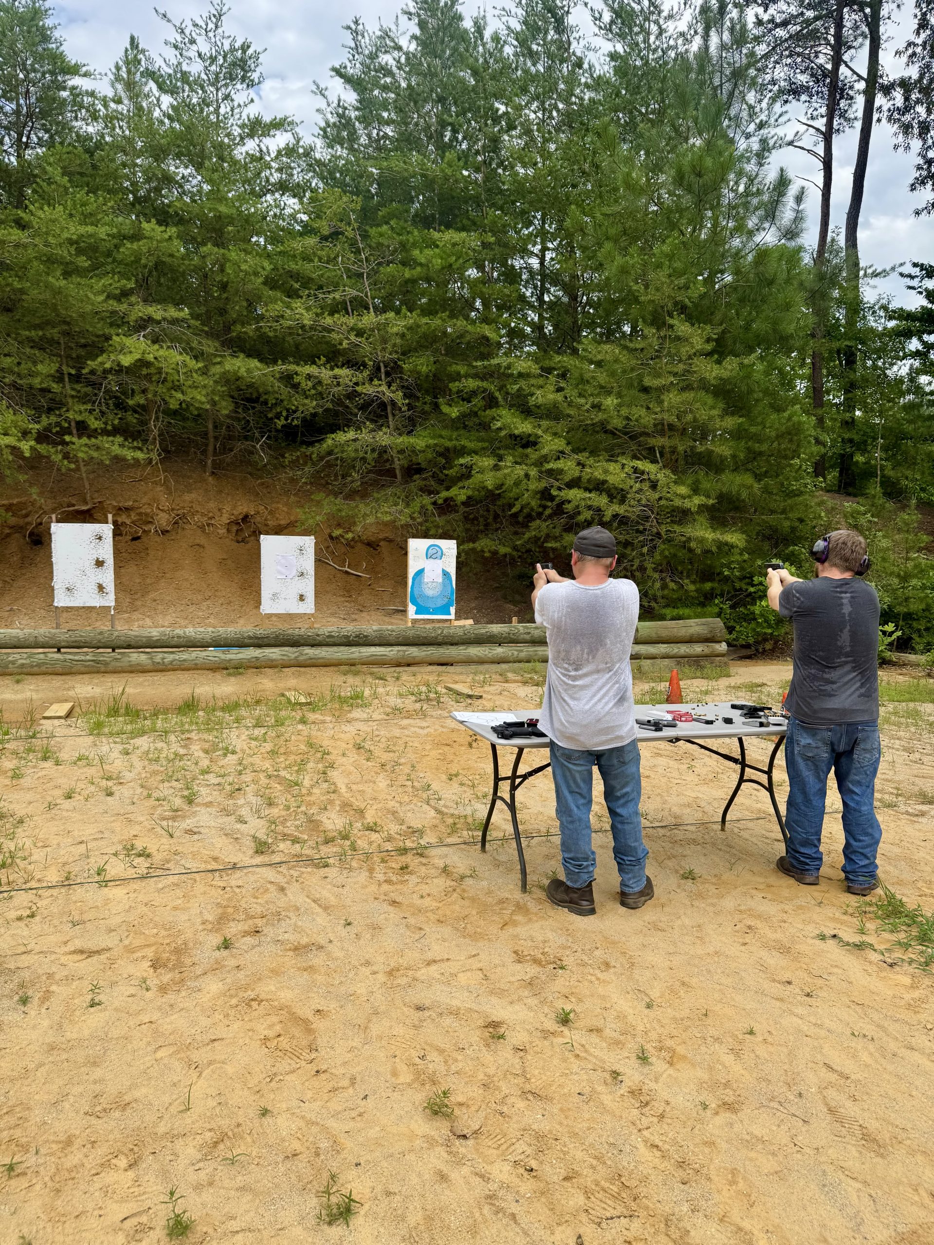 Live fire practice on the range